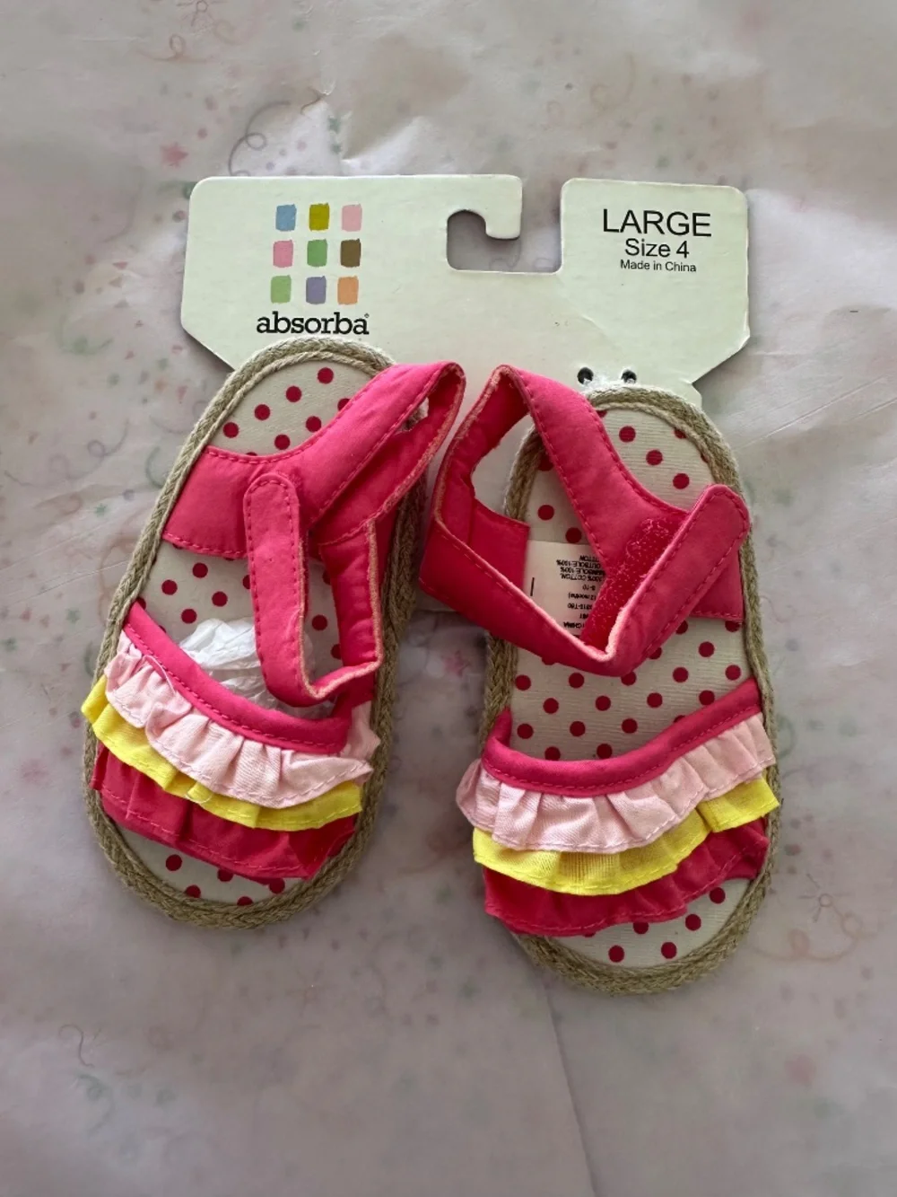SHOES/SANDALLS-3 PAIR SZ 4, ONE SZ 7-BRAND NEW WITH TAGS